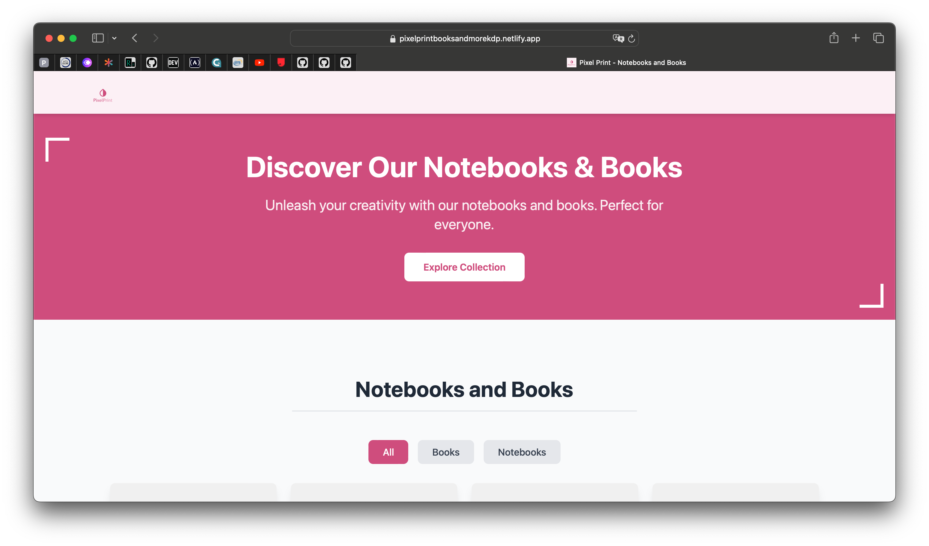 Pixel Print Website